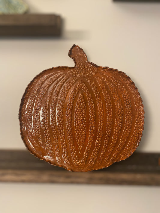 Textured decorative pumpkin